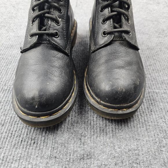 Dr Martens Pascal Boots Womens 7 Black 1460 Leather Lace Up Combat Utility Punk - Picture 4 of 8